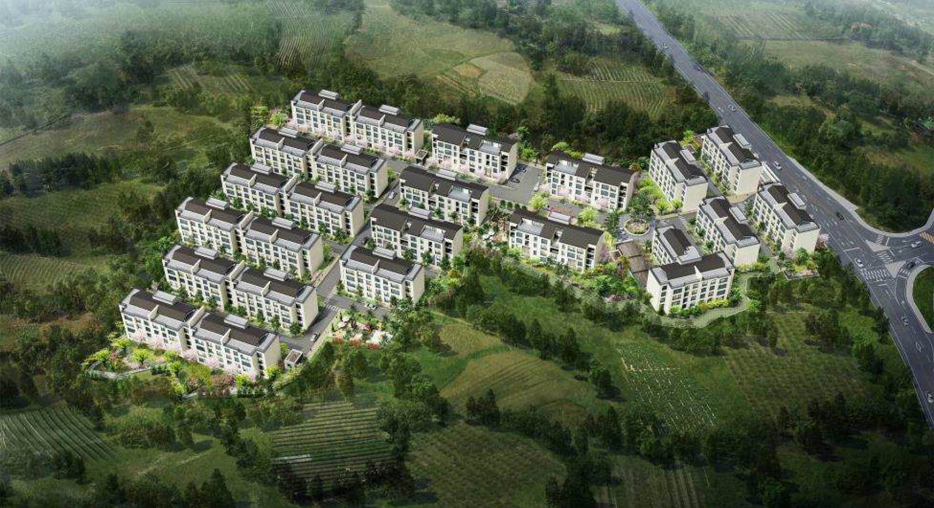 제주 아주 더 하이클래스 부감도